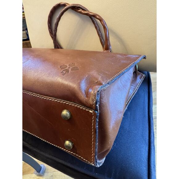 Patricia Nash Zancona Brown Leather Studs Bag - Picture 11 of 16